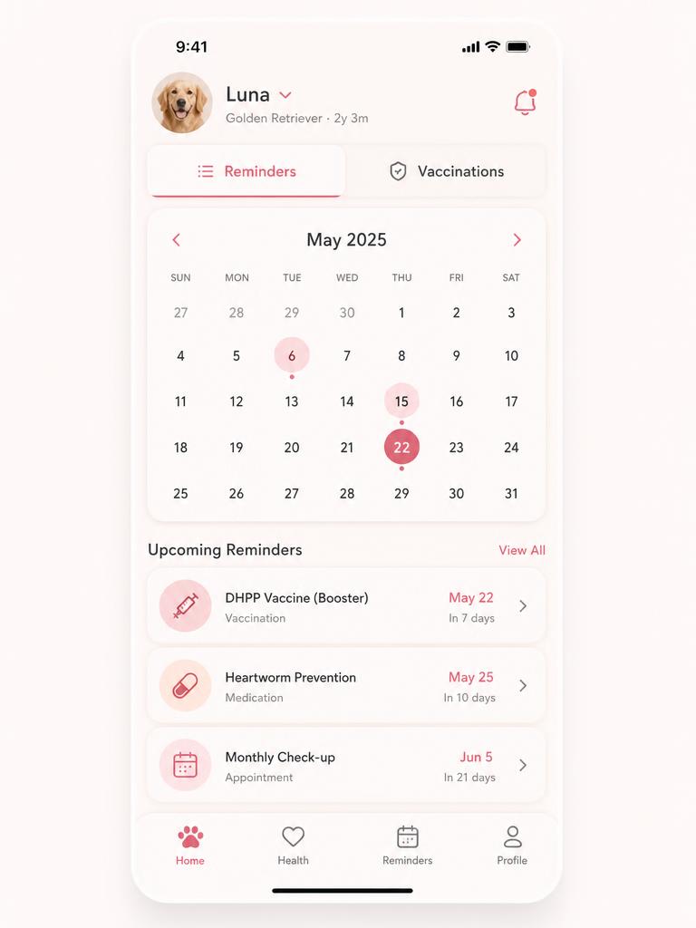 Rappels & calendrier
